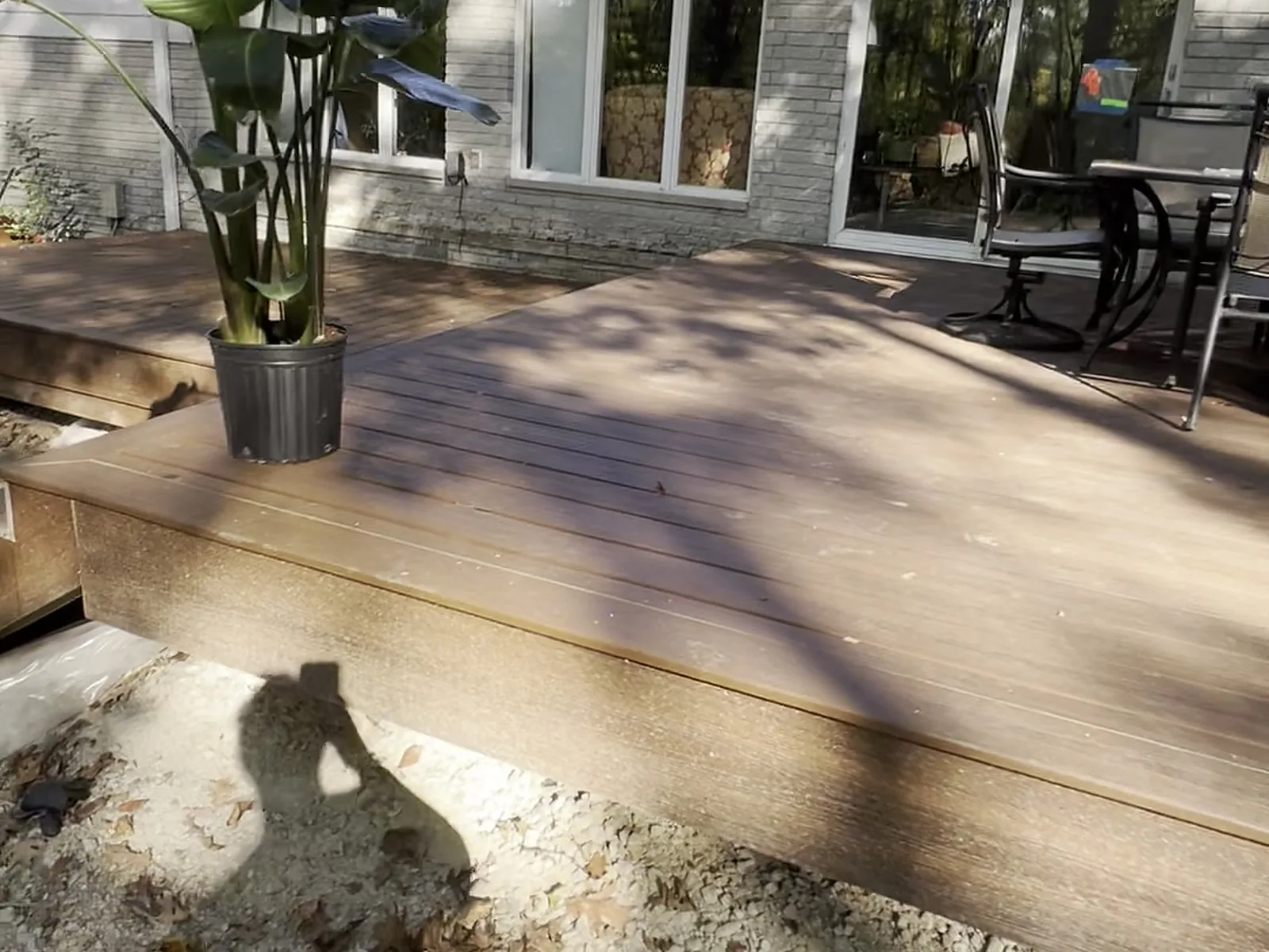 Finished composite deck at a Bloomfield Hills job